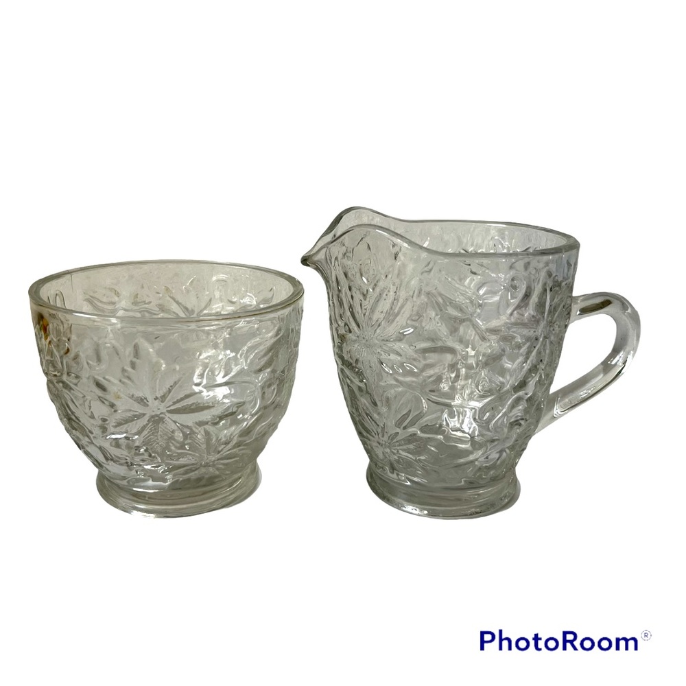 Princess House Fantasia Sugar and Cream Dishes